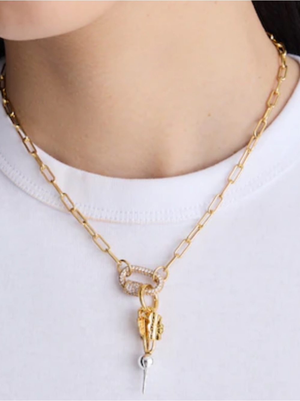 NWT Madewell Charm - Gold & Silver Radish Charm - Picture 5 of 13